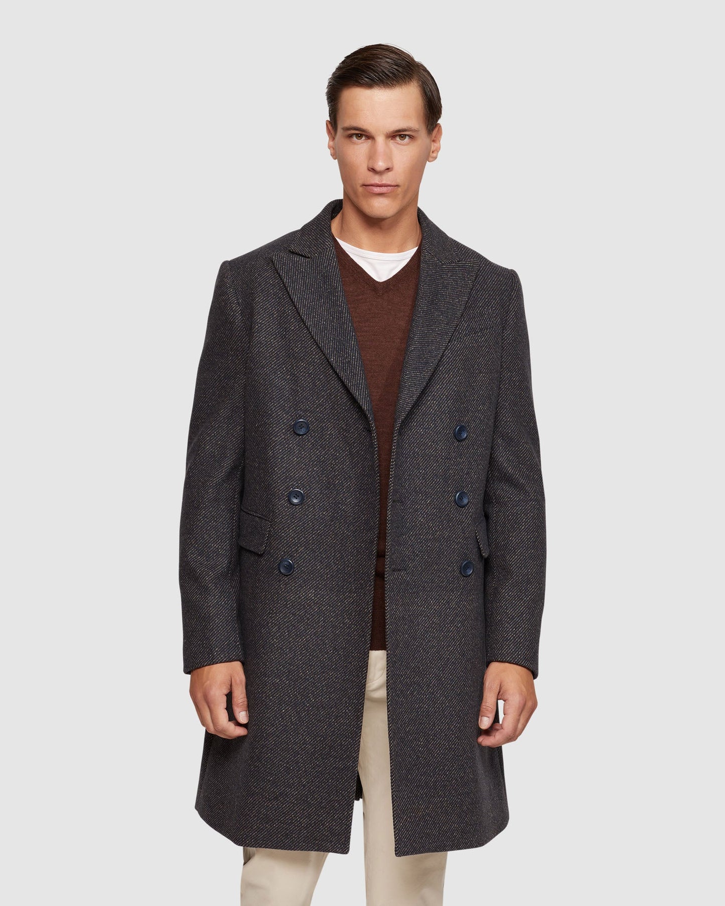 Atticus Wool Rich Twill Overcoat