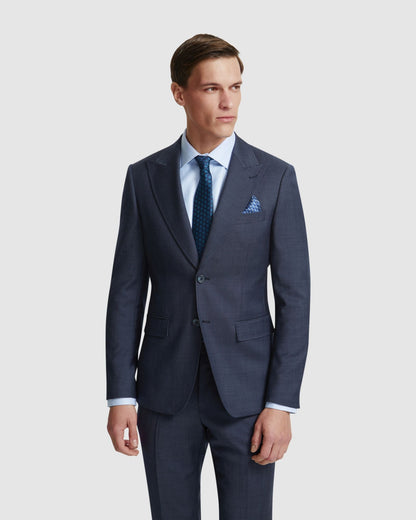 Byron Wool Suit Jacket With Peak Lapel