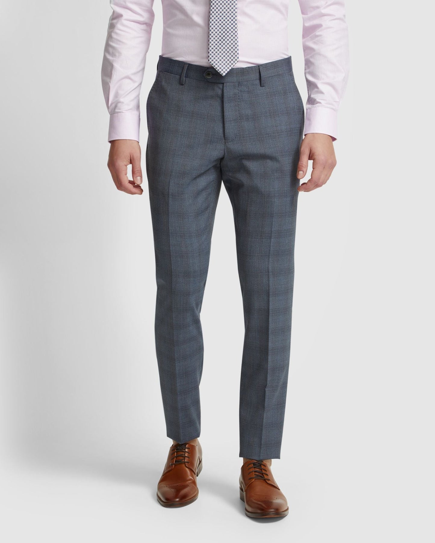 Auden Wool Check Suit Trousers