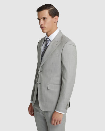 Byron Wool Suit Jacket With Peak Lapel