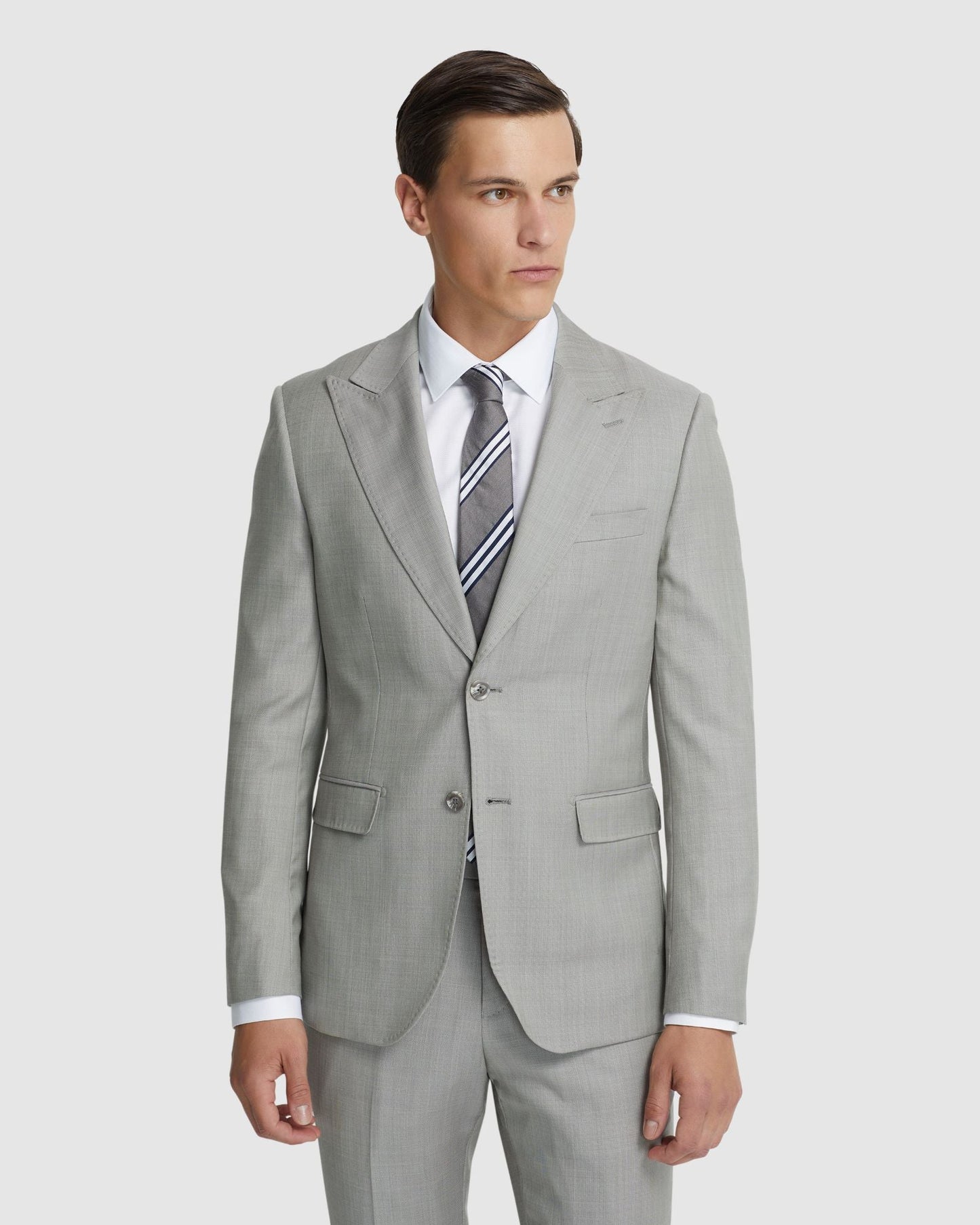 Byron Wool Suit Jacket With Peak Lapel