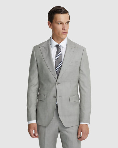 Byron Wool Suit Jacket With Peak Lapel