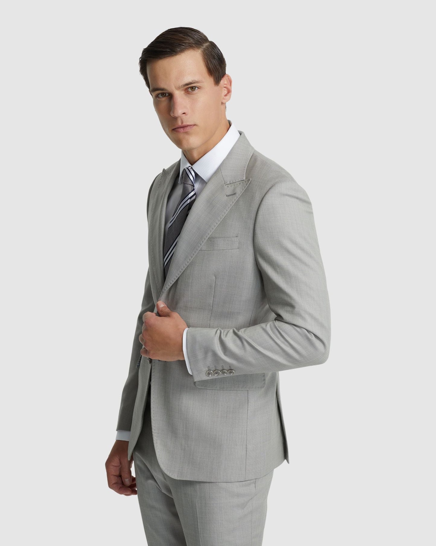 Byron Wool Suit Jacket With Peak Lapel