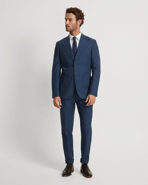Byron Linen Blend Peak Lapel Jacket