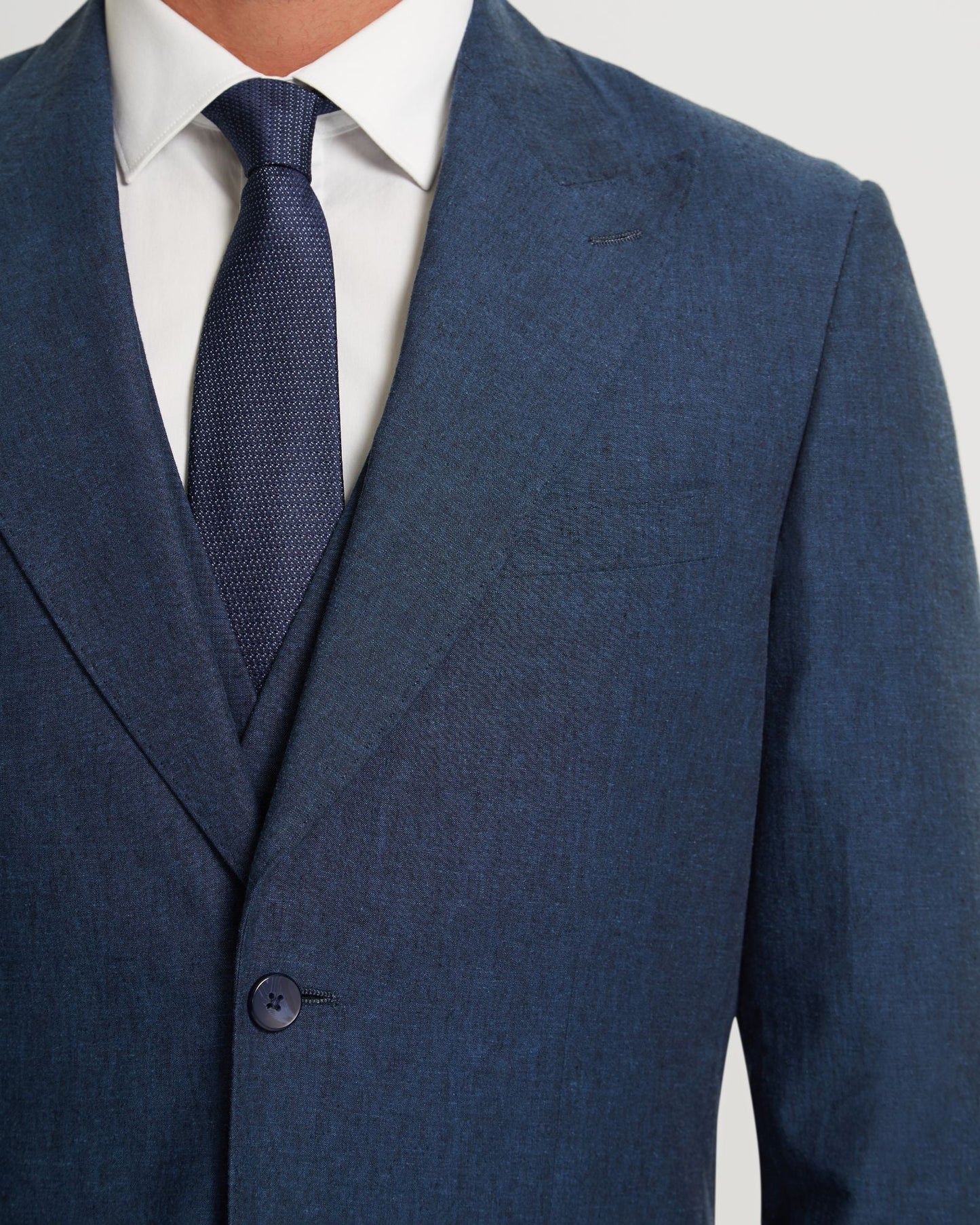Byron Linen Blend Peak Lapel Jacket