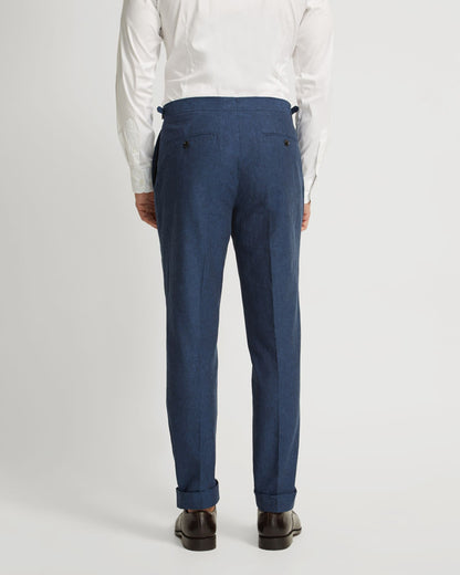 Byron Linen Blend Cuffed Trousers