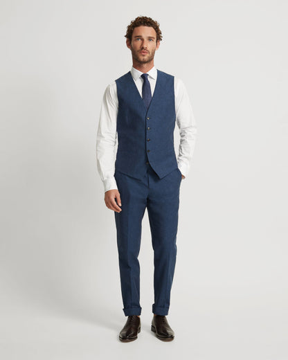 Butterworth Linen Blend Waistcoat