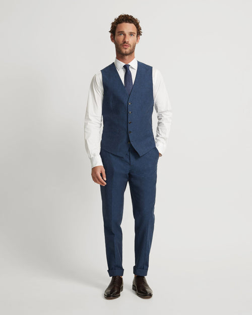Butterworth Linen Blend Waistcoat