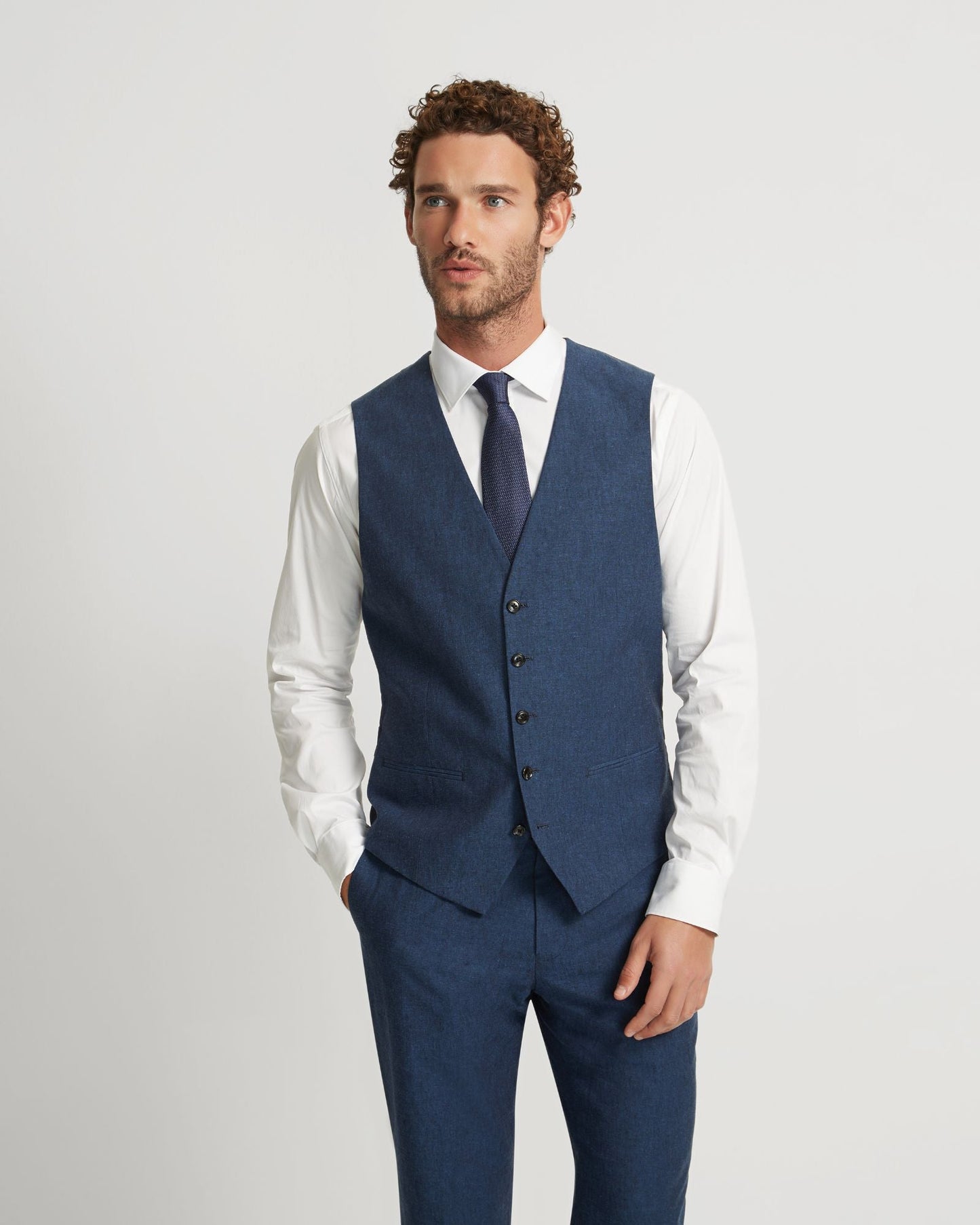 Butterworth Linen Blend Waistcoat