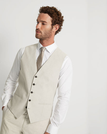 Butterworth Linen Blend Waistcoat