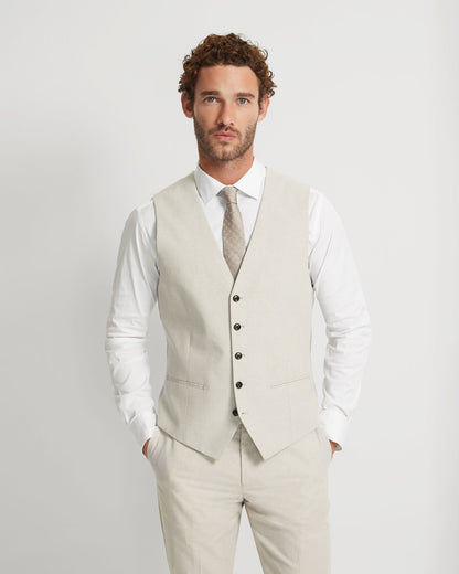 Butterworth Linen Blend Waistcoat