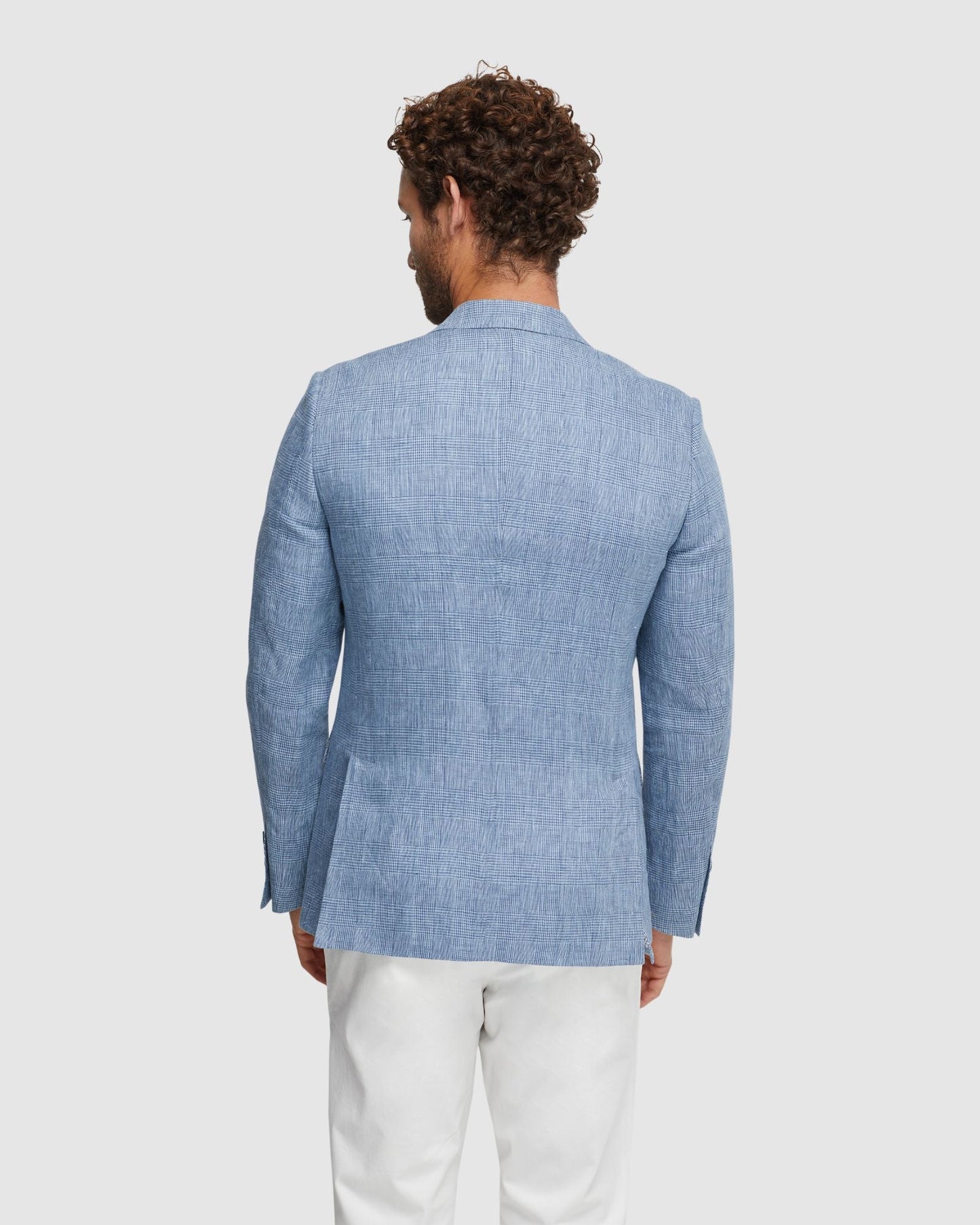 Blake Linen Check Blazer