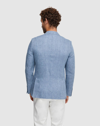 Blake Linen Check Blazer