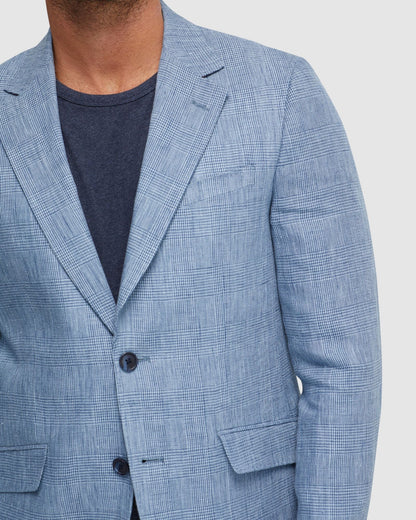 Blake Linen Check Blazer