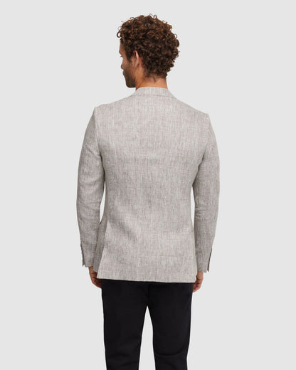 Blake Linen Check Blazer