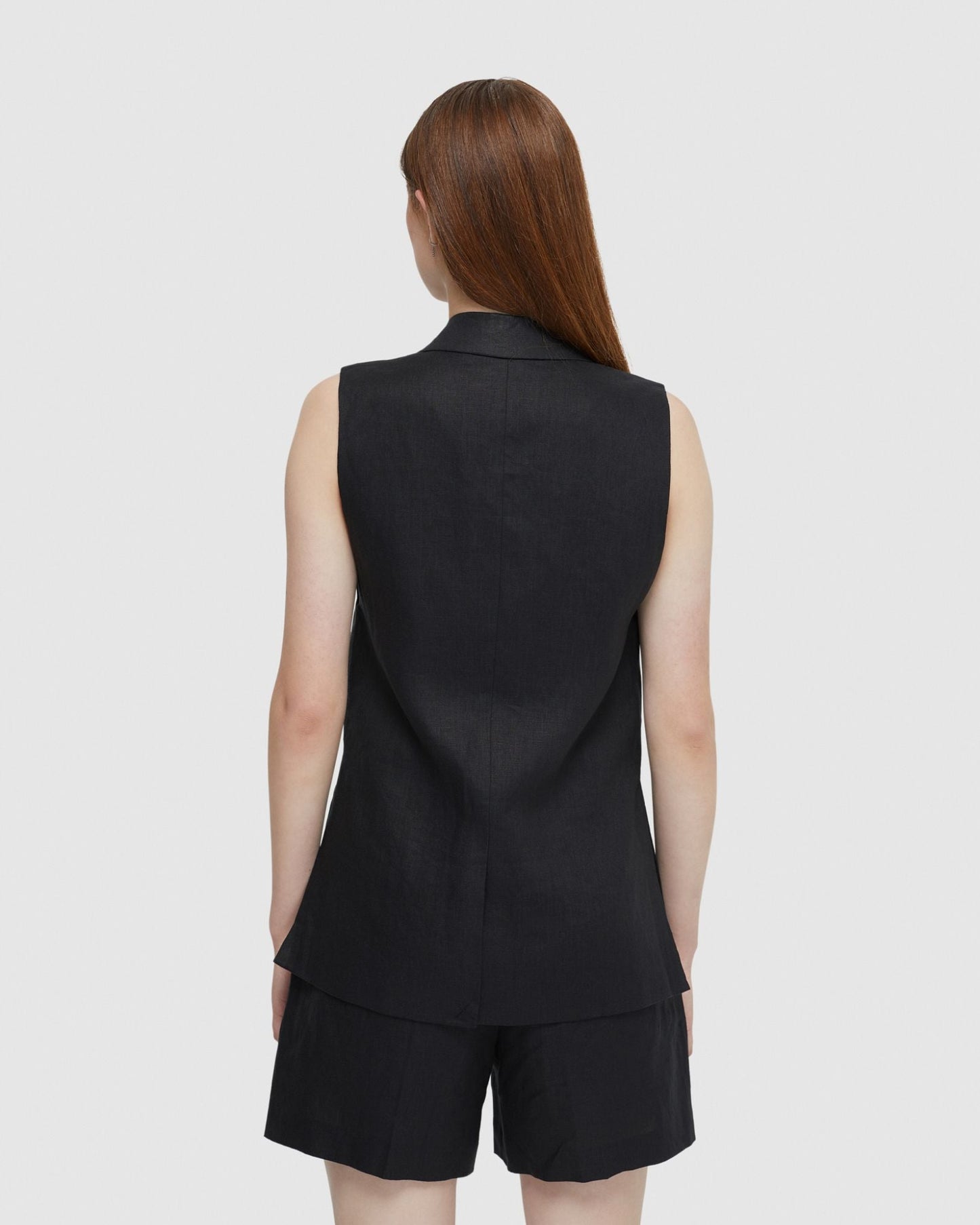 Scarlet Linen Waistcoat