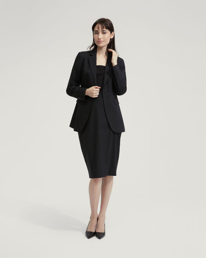 Peggy Wool Stretch Suit Skirt