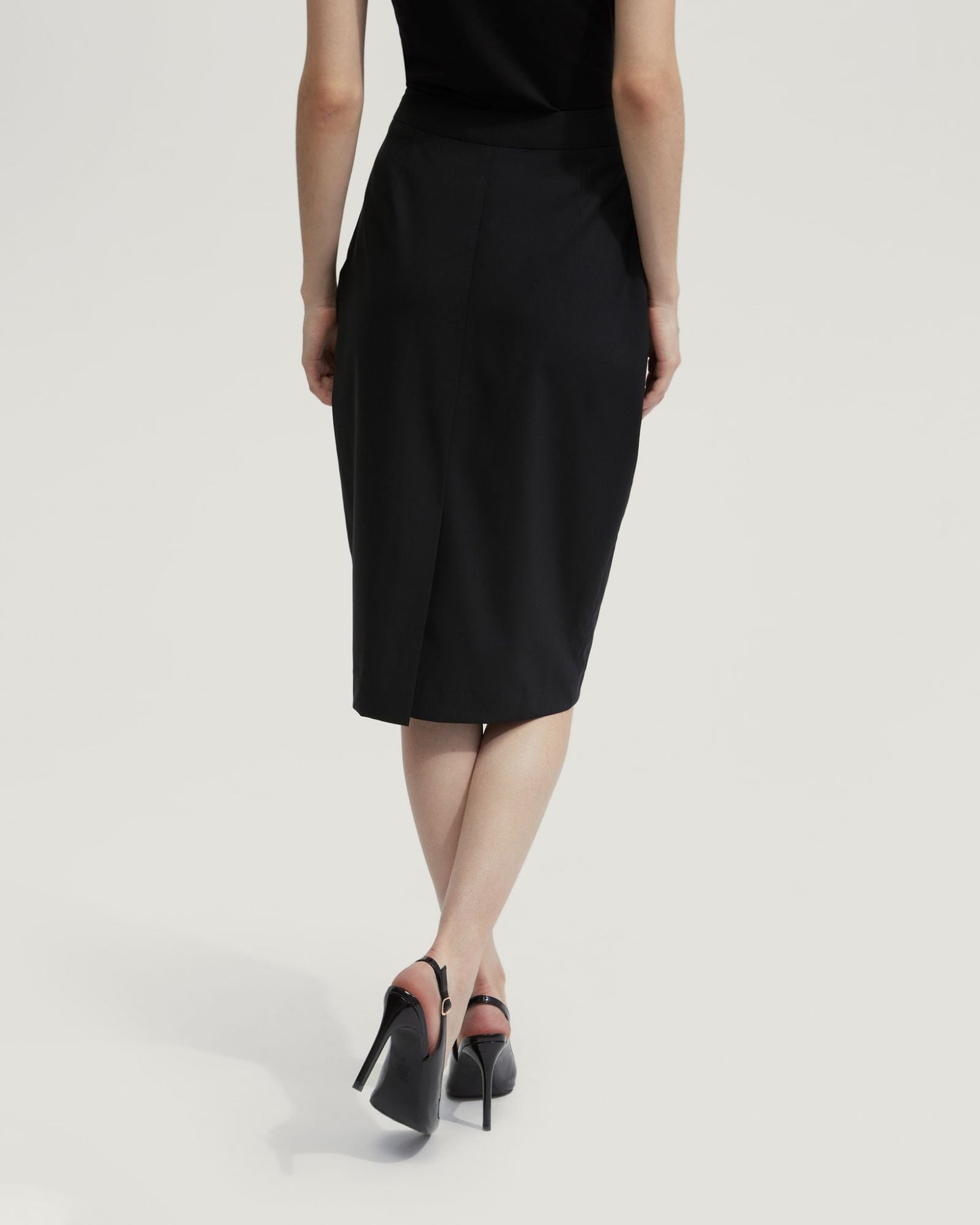 Peggy Wool Stretch Suit Skirt