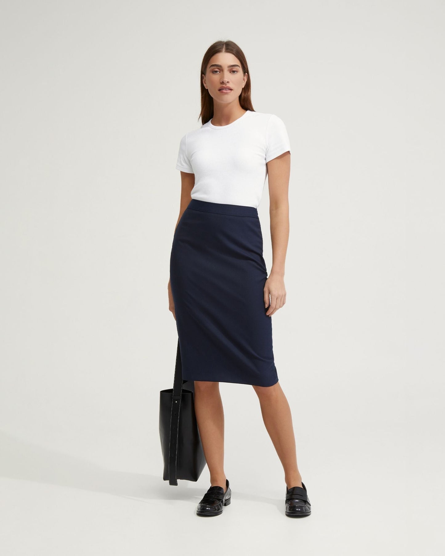 Peggy Wool Stretch Suit Skirt