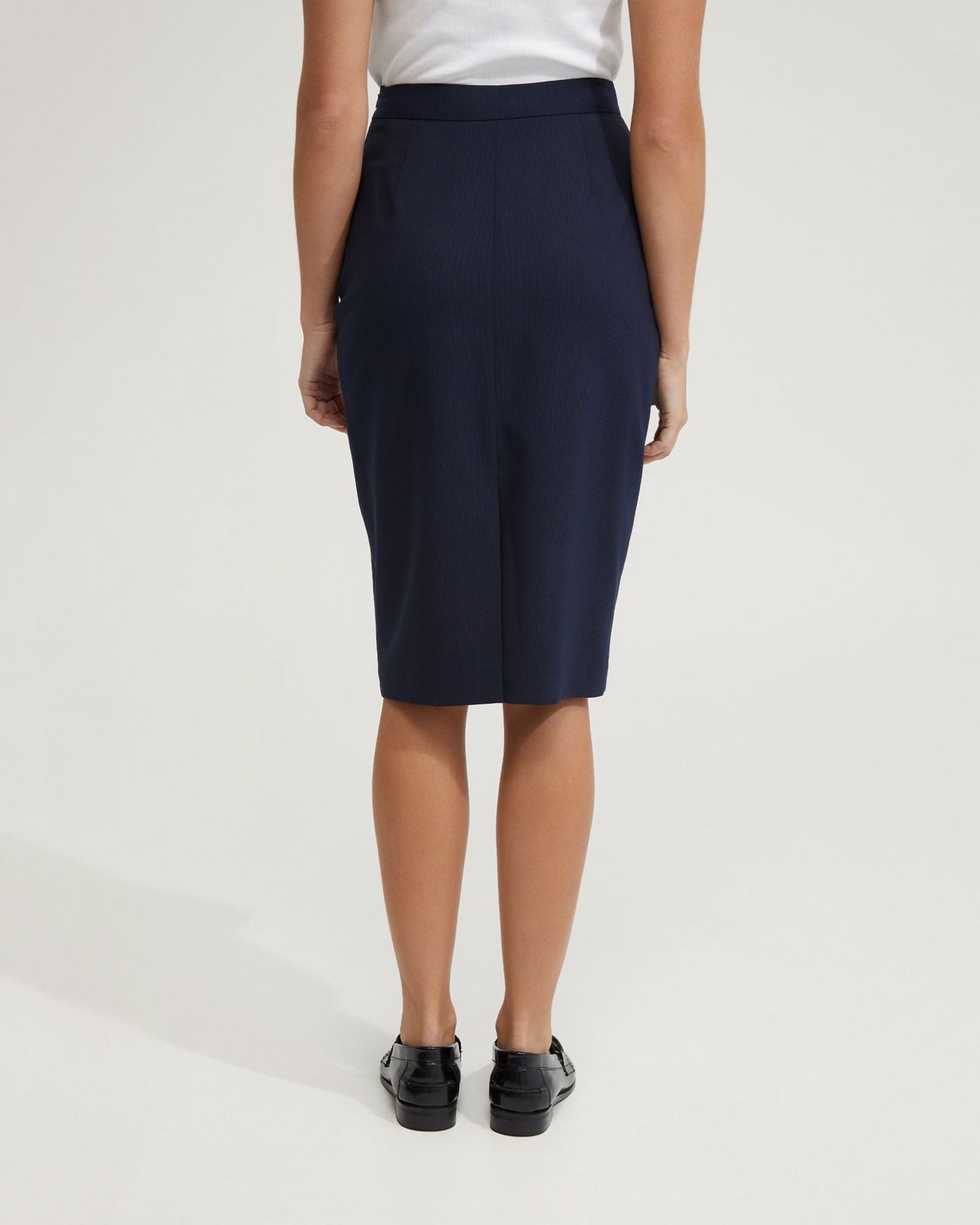 Peggy Wool Stretch Suit Skirt