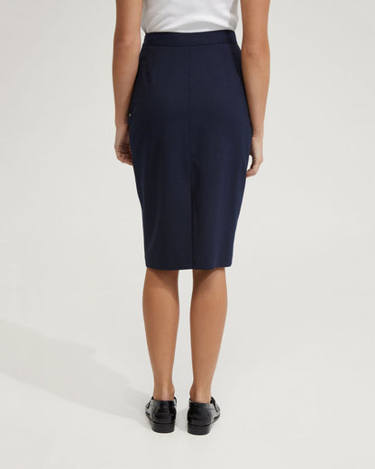 Peggy Wool Stretch Suit Skirt
