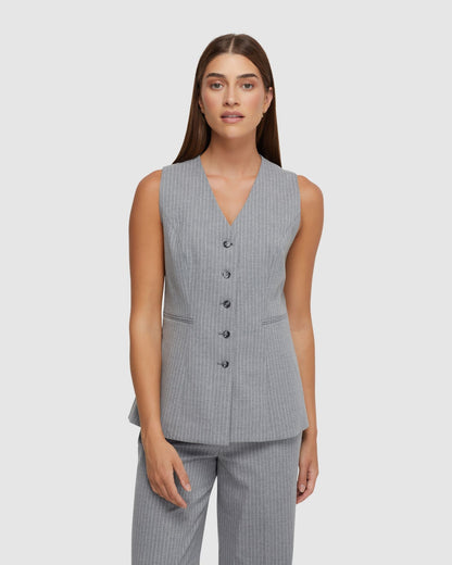 Alice Pinstripe Suit Waistcoat