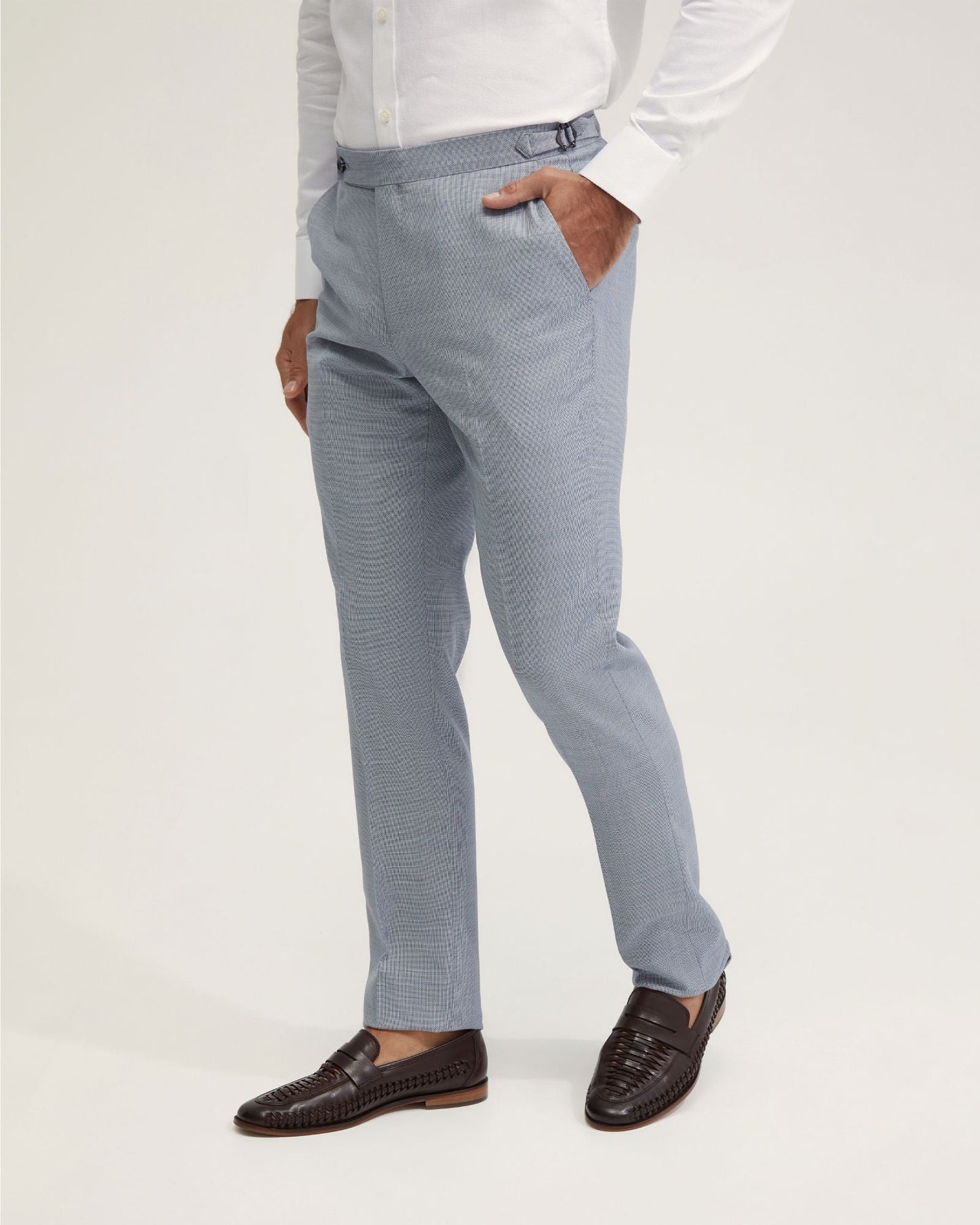 Byron Wool Suit Trousers With Side Tab