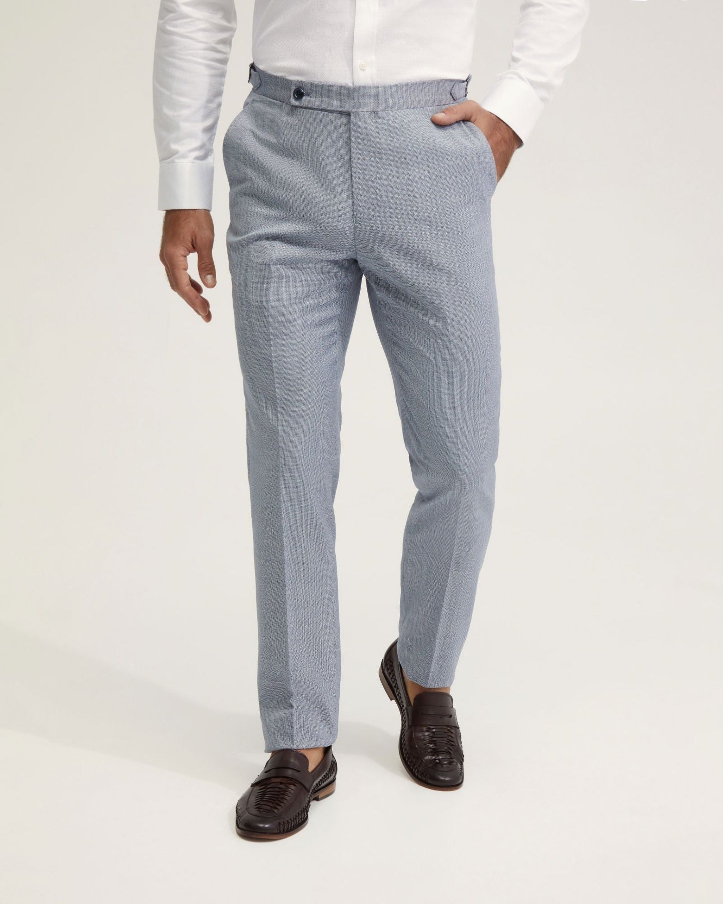 Byron Wool Suit Trousers With Side Tab