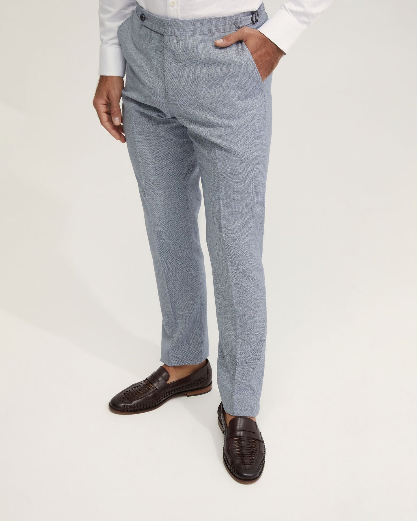 Byron Wool Suit Trousers With Side Tab
