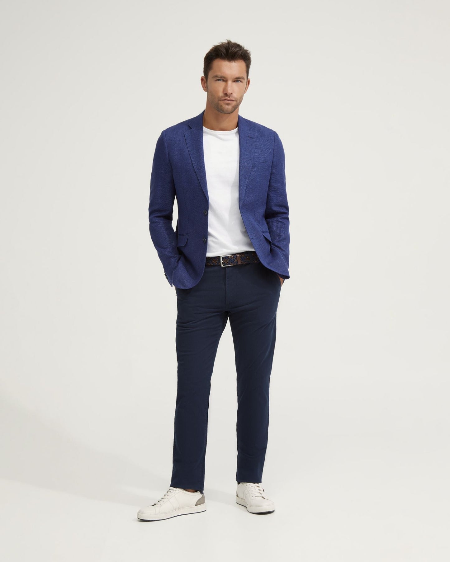 Milton Half Lined Linen Cotton Blzr