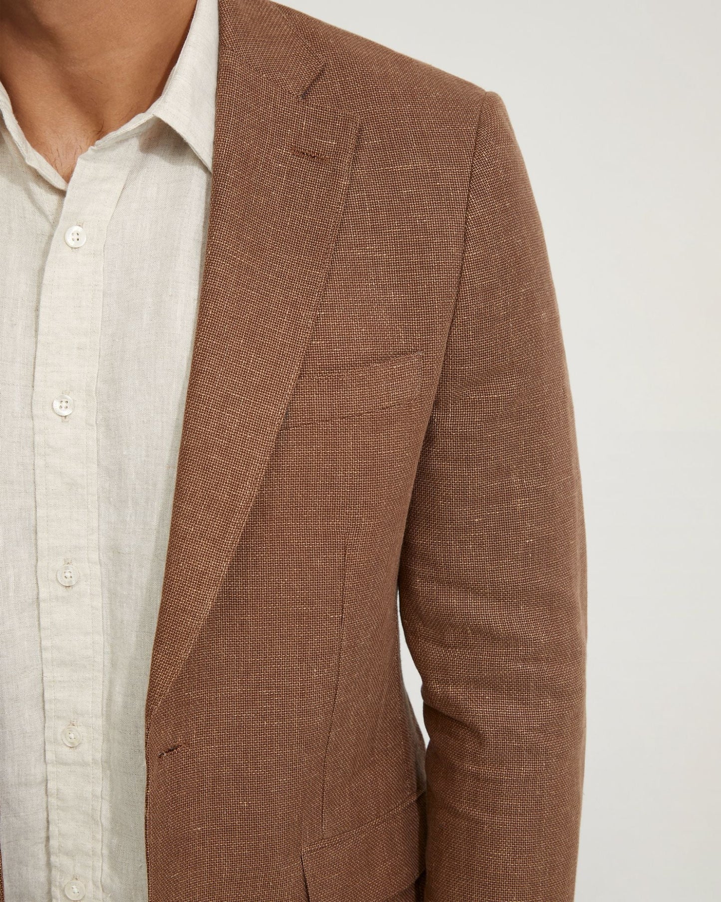 Milton Half Lined Linen Cotton Blzr