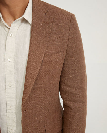 Milton Half Lined Linen Cotton Blzr