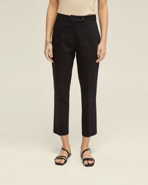 Holly Cotton Blend Crop Leg Pants