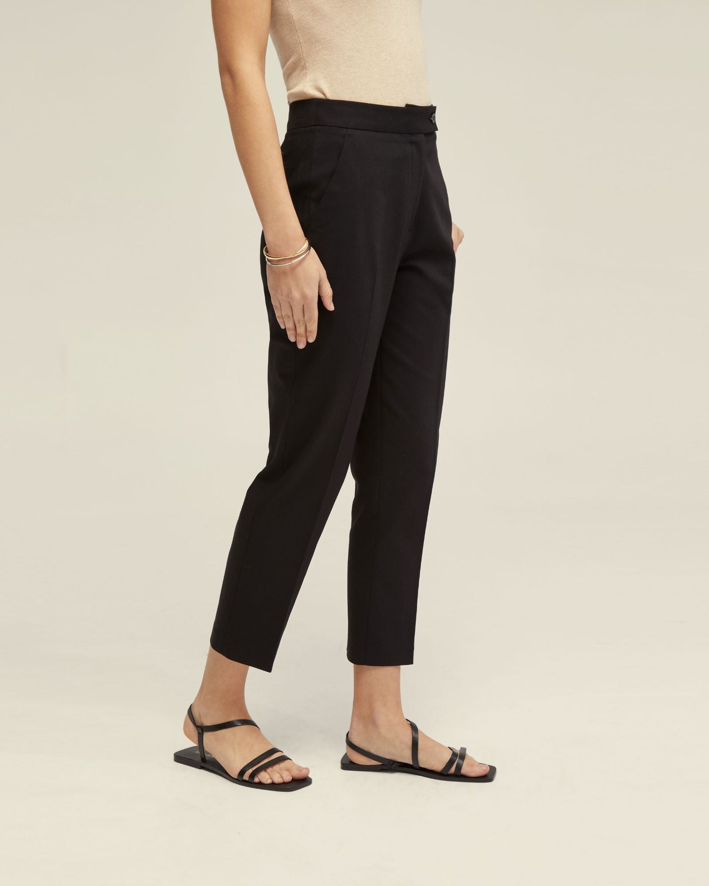Holly Cotton Blend Crop Leg Pants