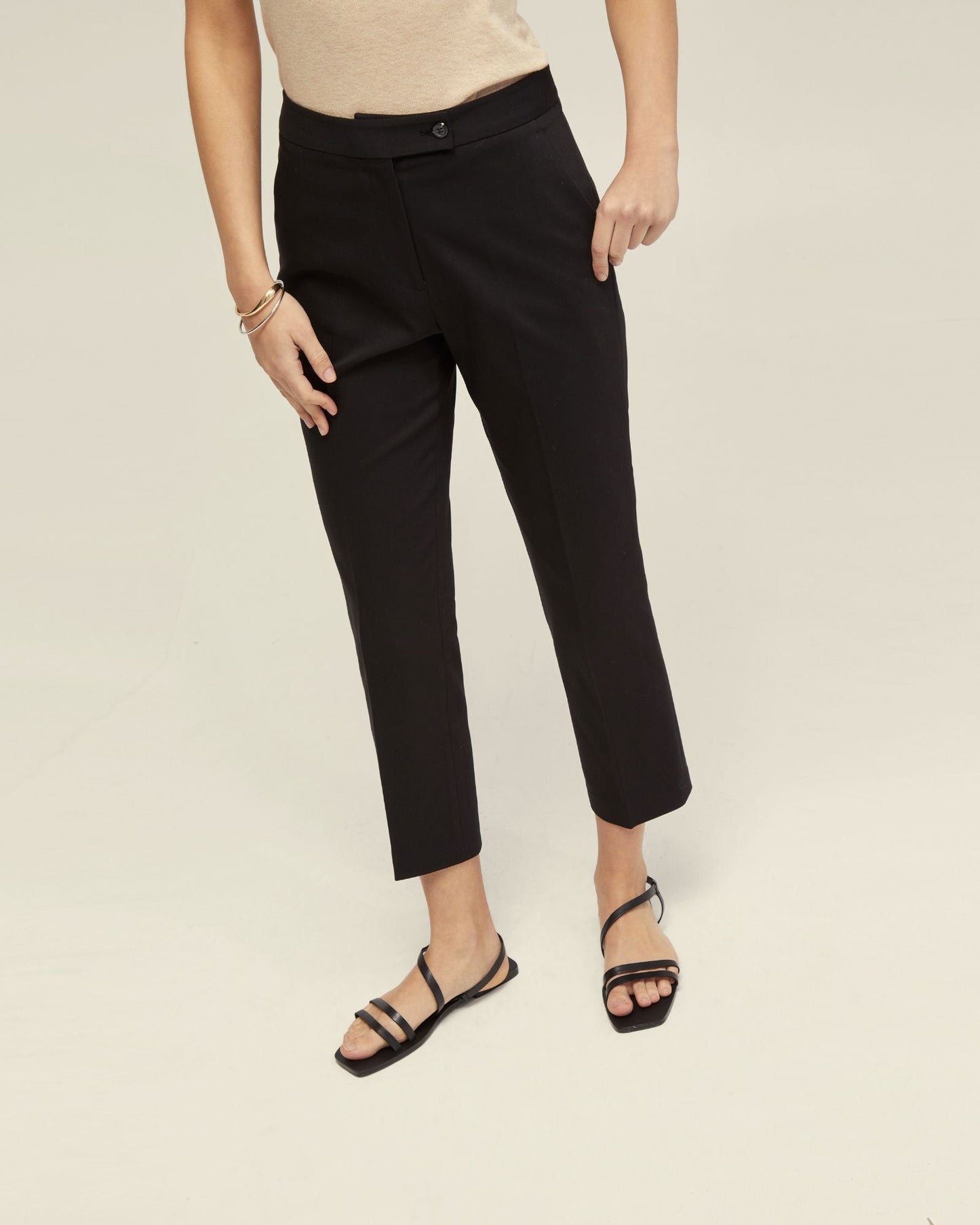 Holly Cotton Blend Crop Leg Pants