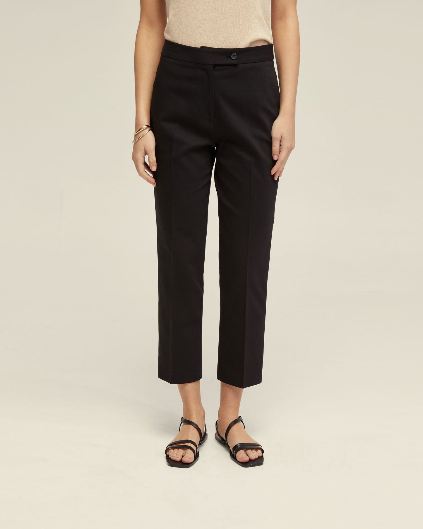 Holly Cotton Blend Crop Leg Pants