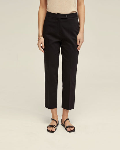 Holly Cotton Blend Crop Leg Pants