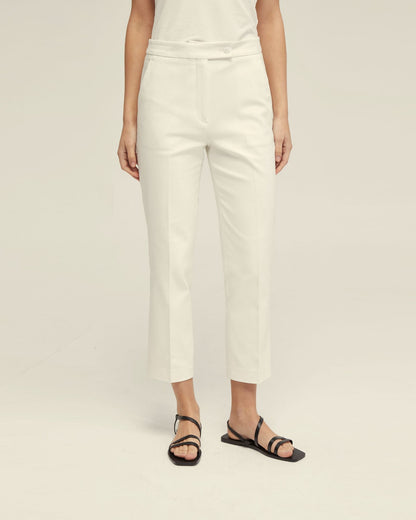 Holly Cotton Blend Crop Leg Pants