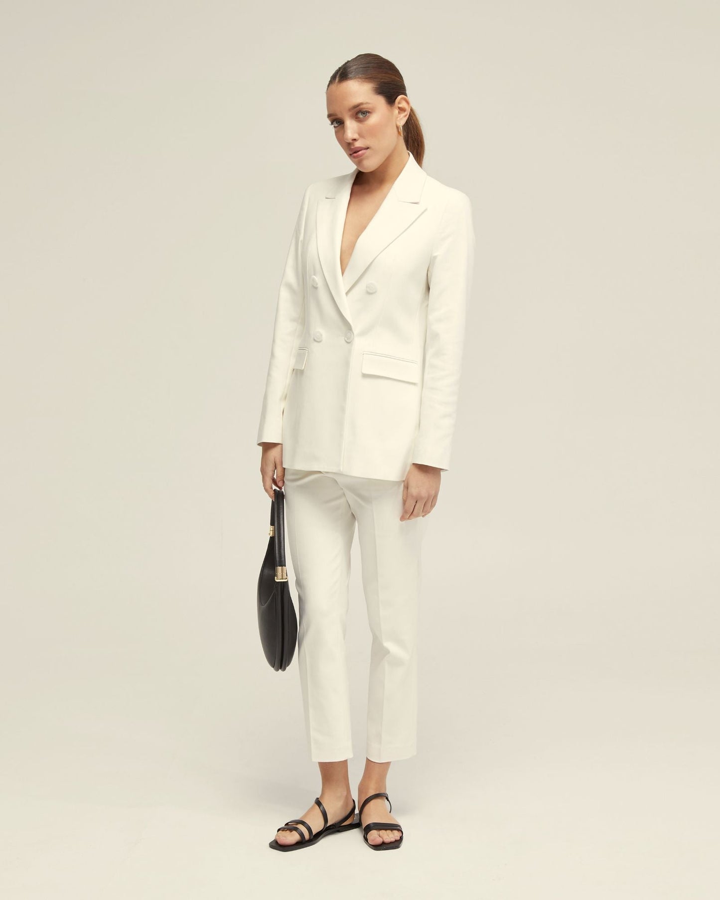 Holly Cotton Blend Crop Leg Pants