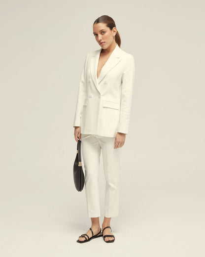Holly Cotton Blend Crop Leg Pants