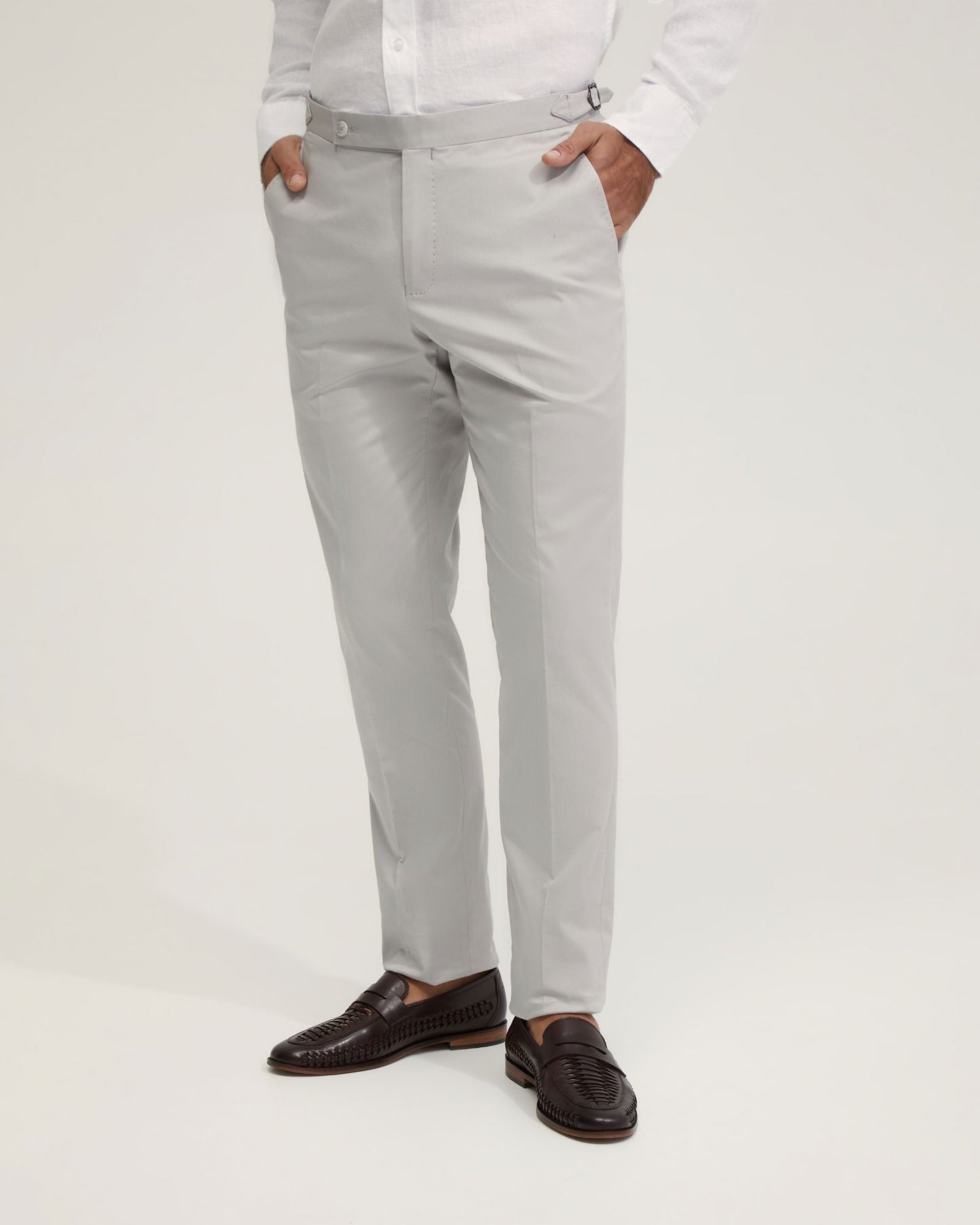Byron Cotton Stretch Cuffed Trousers