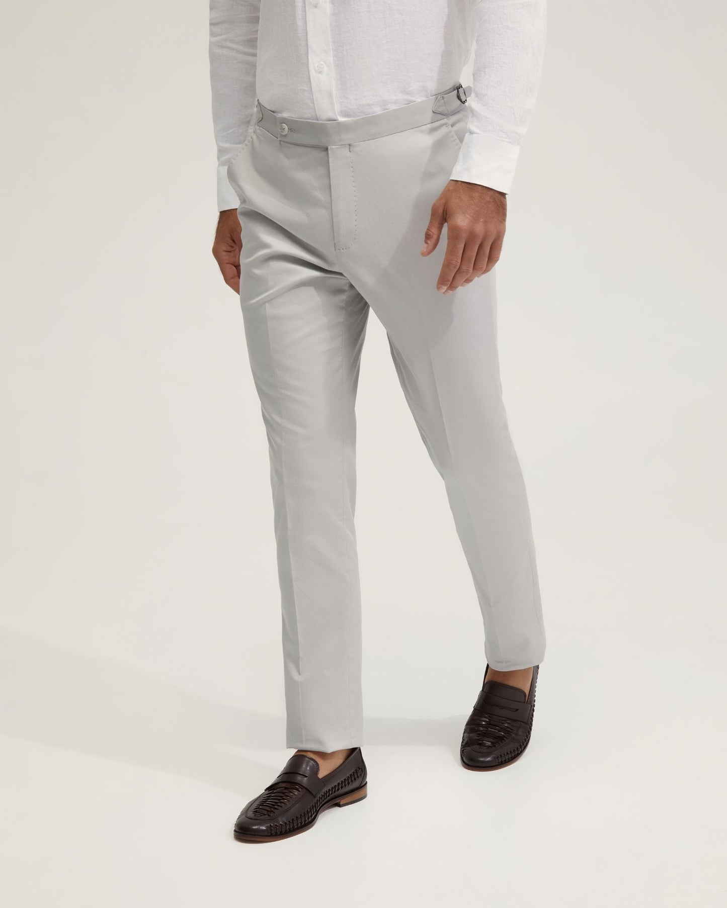 Byron Cotton Stretch Cuffed Trousers