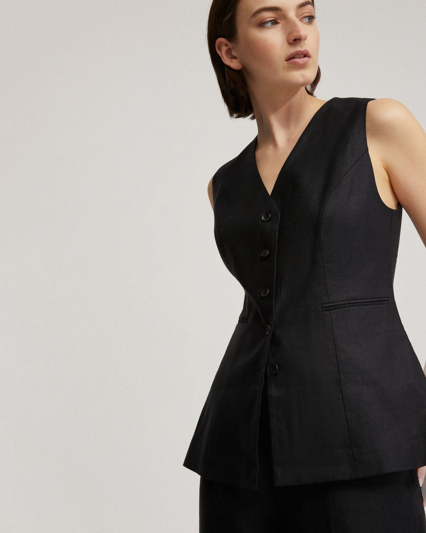 Alice Linen Waistcoat