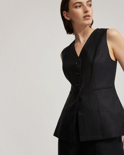 Alice Linen Waistcoat
