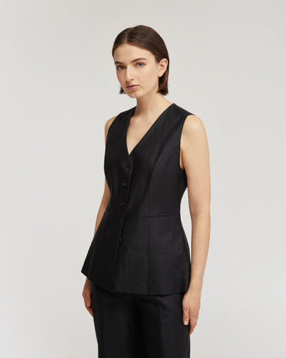 Alice Linen Waistcoat