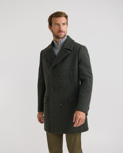Mason Herringbone Wool Coat