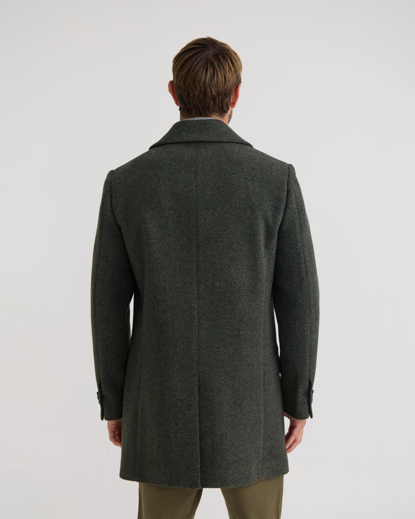 Mason Herringbone Wool Coat