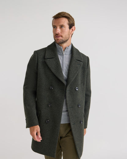 Mason Herringbone Wool Coat