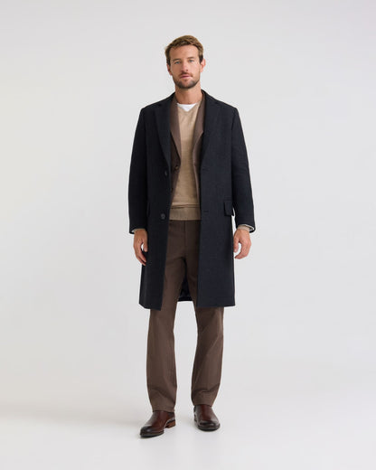 George Wool Check Coat