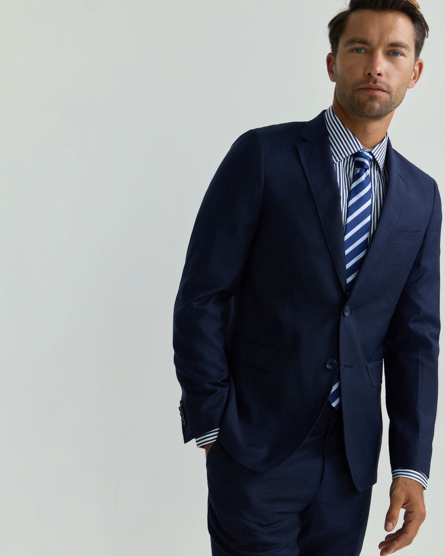 Auden Wool Checked Suit Jacket